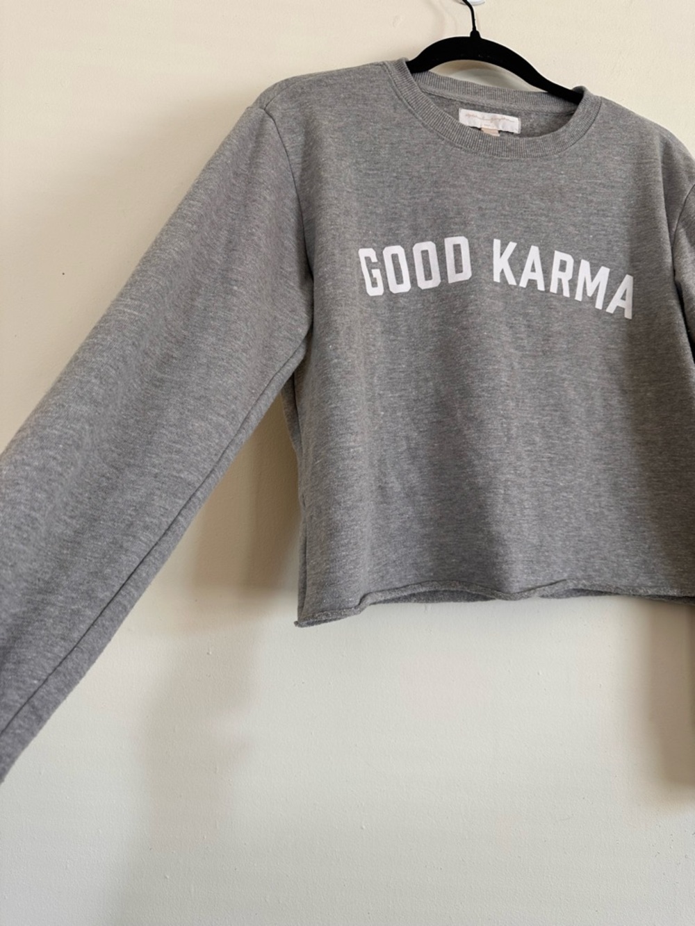 Spiritual Gangster “GOOD KARMA” cropped sweatshirt size small - Picture 6 of 9